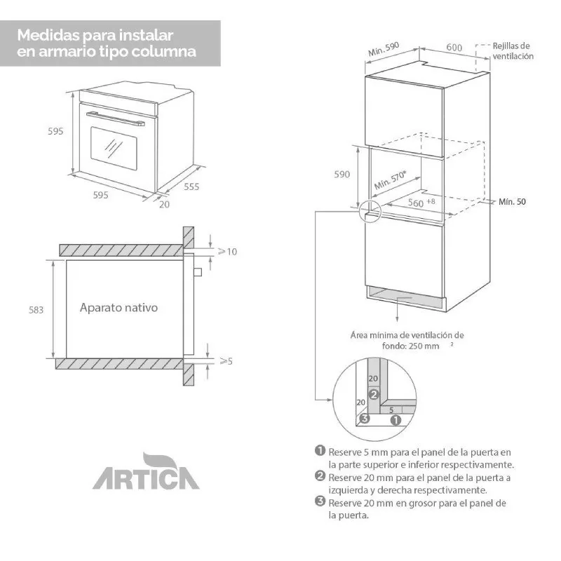 forno Artica AHB7008BK MF 70L nero