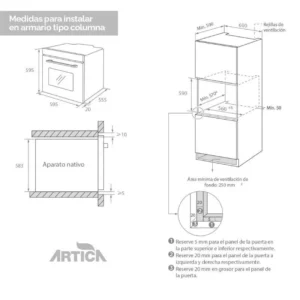 Forno Artica AHB7008BK MF 70L Nero