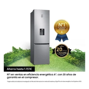 Frigorifero combinato Samsung RB38C655DS9/EF 203 cm inox con dispenser