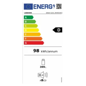 Frigorifero Liebherr SRSFD5220 399 litri inox classe D