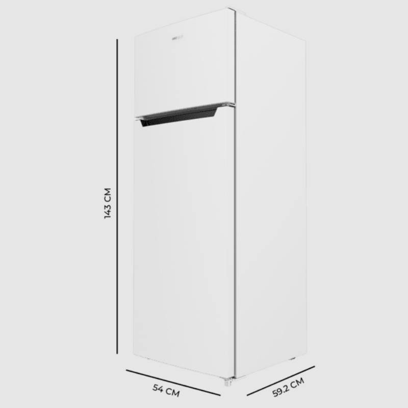 Frigorifero 2 porte Cecotec 01962 143x54 bianco classe energetica E - immagine 2