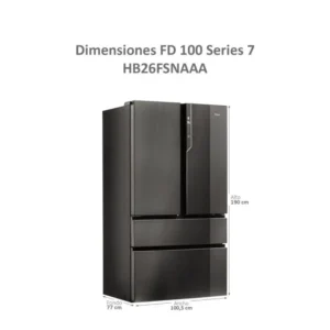 Frigorifero americano Haier HB26FSNAAA 685 litri a porta francese No Frost nero