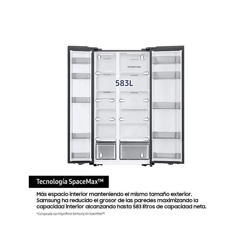 Frigorifero americano Samsung RS57DG400EM9EF 583 litri inox