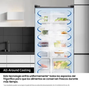 Frigorifero americano Samsung RS80F66KCTEF 634 litri acciaio inox