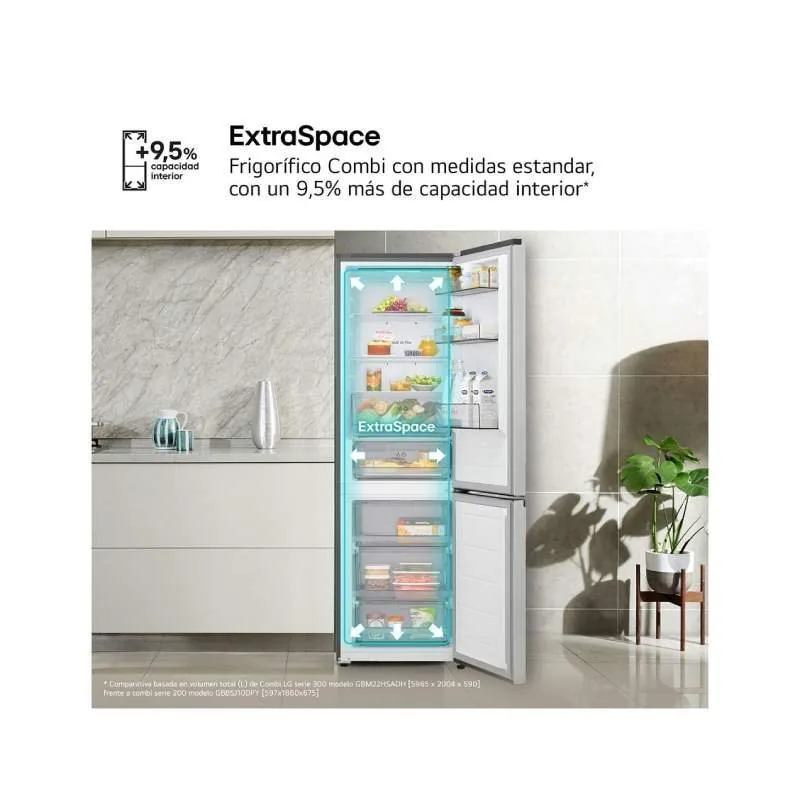 Frigorifero combinato LG GBBSJ10ESW 333 litri bianco