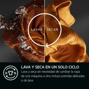 Lavasciuga AEG LWR7304L4B 11 kg 1400 giri bianco/nero