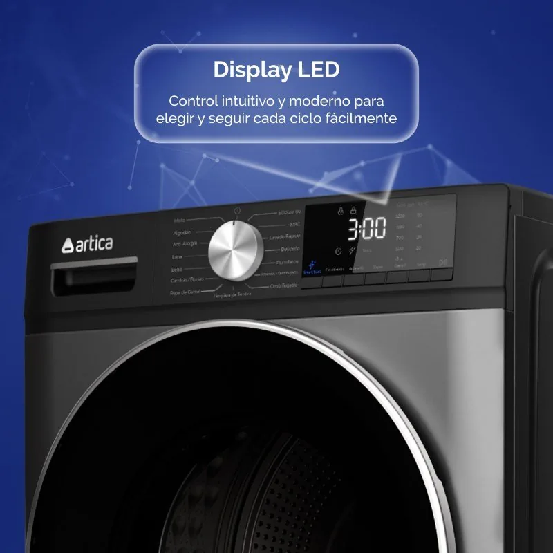 Lavatrice Artica AL81400AFDI 8 kg 1400 giri Dark Inox classe A-10%