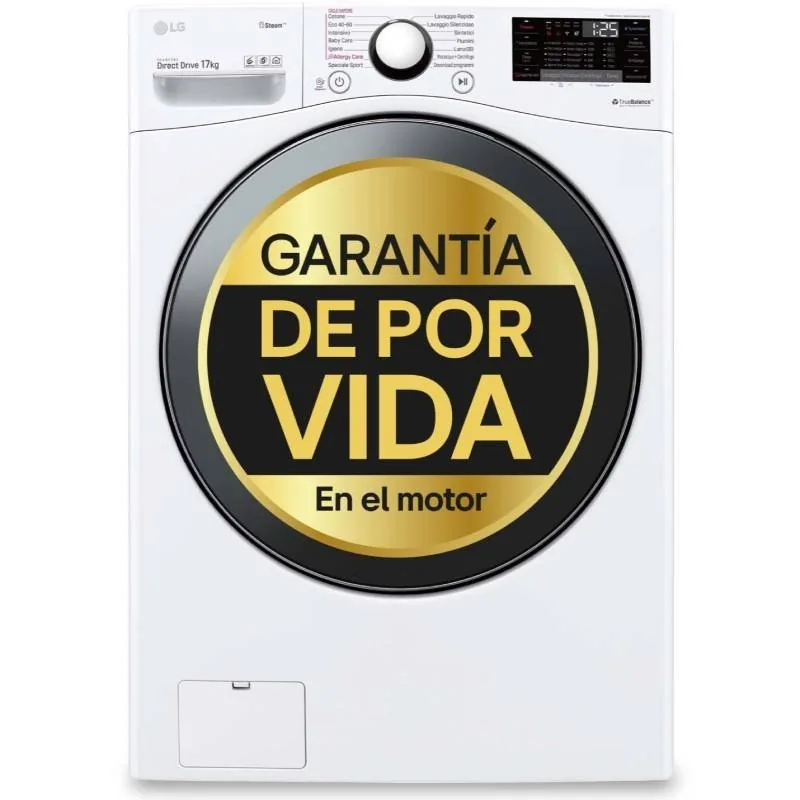 Lavatrice LG F1P1CY2W 17 kg 1200 RPM TurboWash con funzione vapore