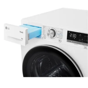 Asciugatrice LG RH90V9AV3N 9 kg Pompa di calore Dual Inverter Wi-Fi Bianco