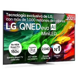Televisore LG 75" 75QNED87A6B UHD QNED Evo MiniLED α8