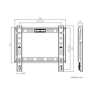 supporto TV Genium fisso GSPF43 45kg 13-43