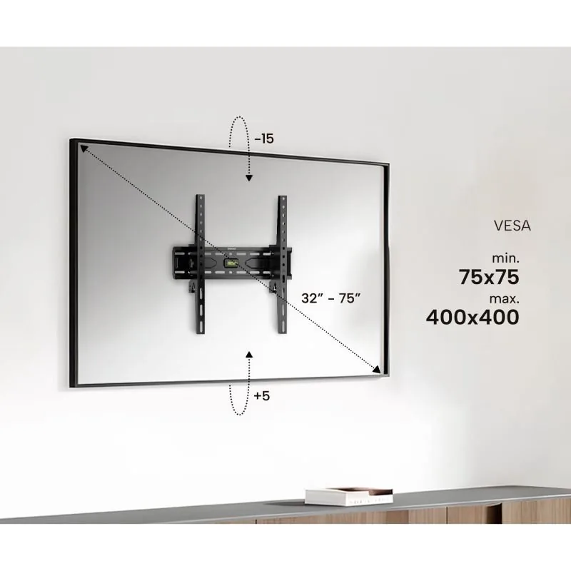 supporto TV Genium inc Gspin75 45kg 32-75