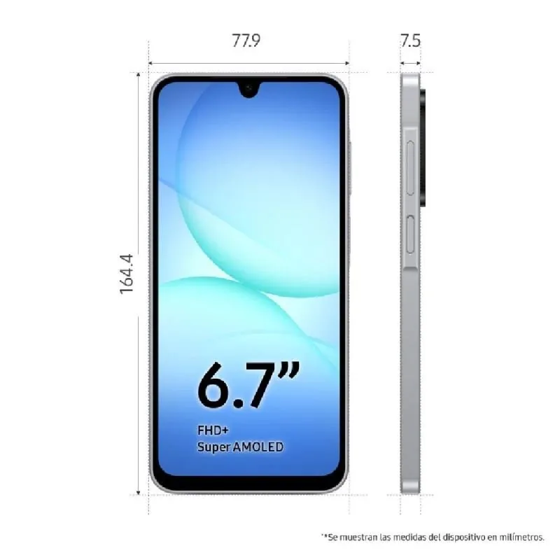 smartphone Samsung A17 8/256 6,7″ grigio